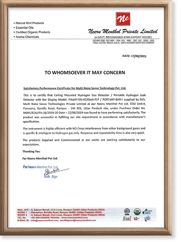 Testimonials Multi Nano Sense