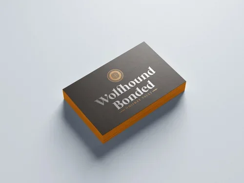 picture of wolfhound bonded business card