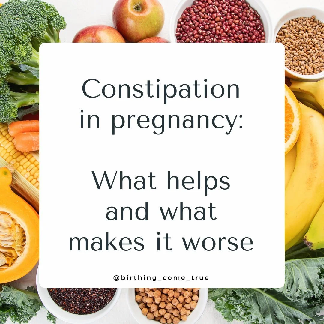 Constipation in pregnancy is real, and yep, I&rsquo;m dealing with it too! 😅 Thanks to progesterone slowing digestion, iron supplements, less movement, dehydration, and our growing uterus pressing on our intestines, things can get pretty stuck.

But