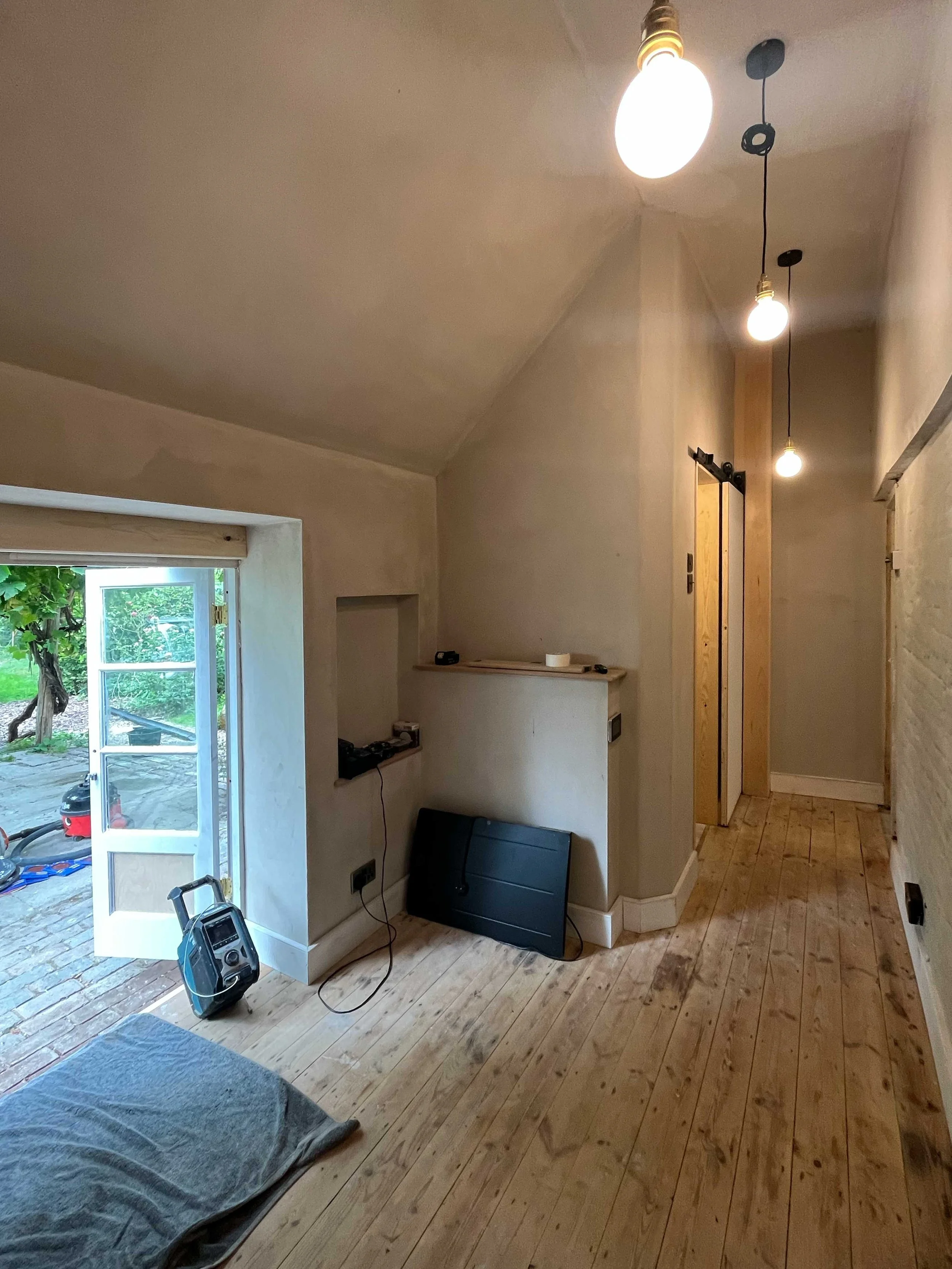 Lime plaster interior Lewes Ringmer Sussex listed building breathable wall damp solutions services Brighton architect