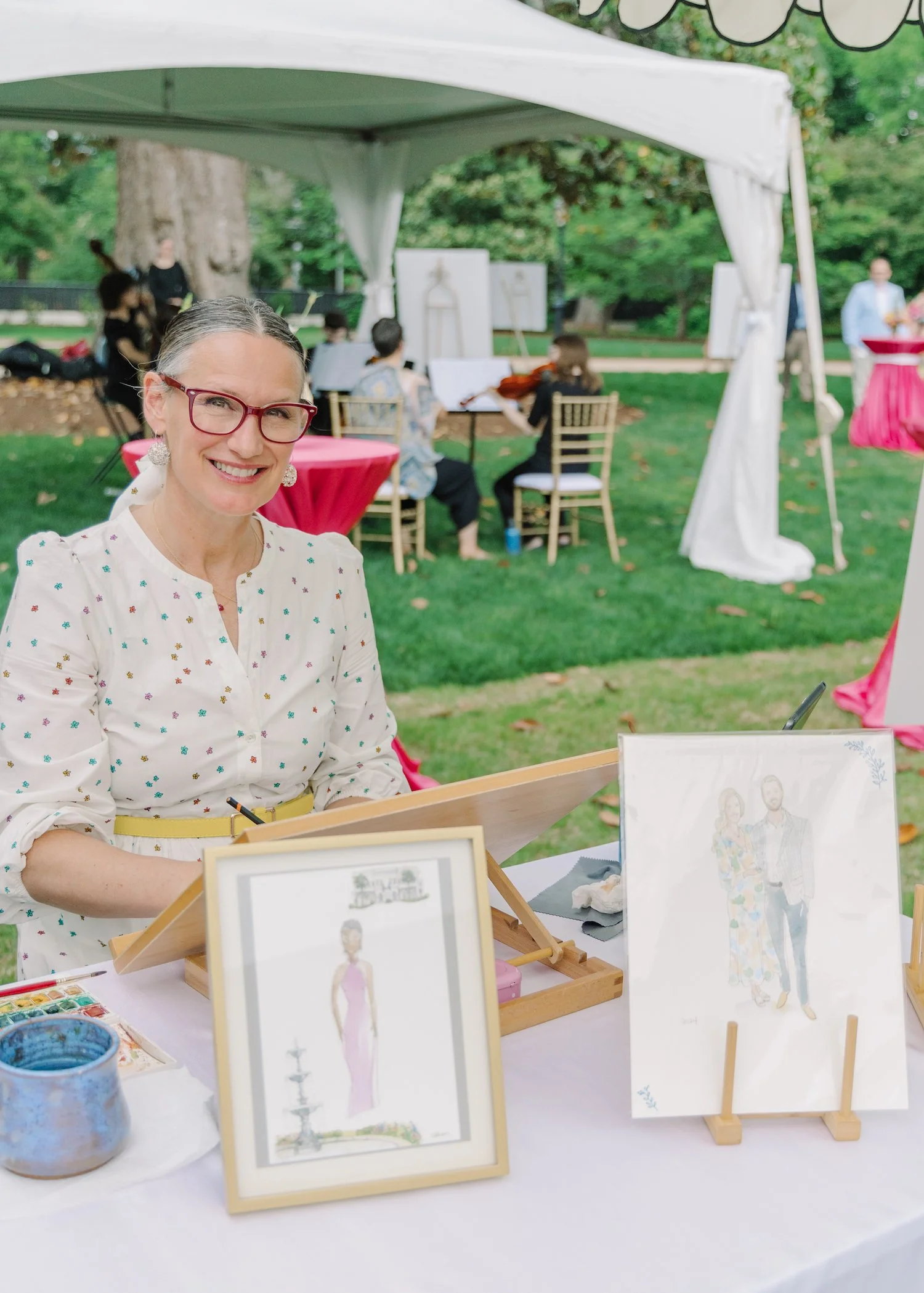 The Portrait Bar - Teacher of the Year 2026 Gala, The Governor's Mansion, Columbia SC - photo by Jessica Roberts