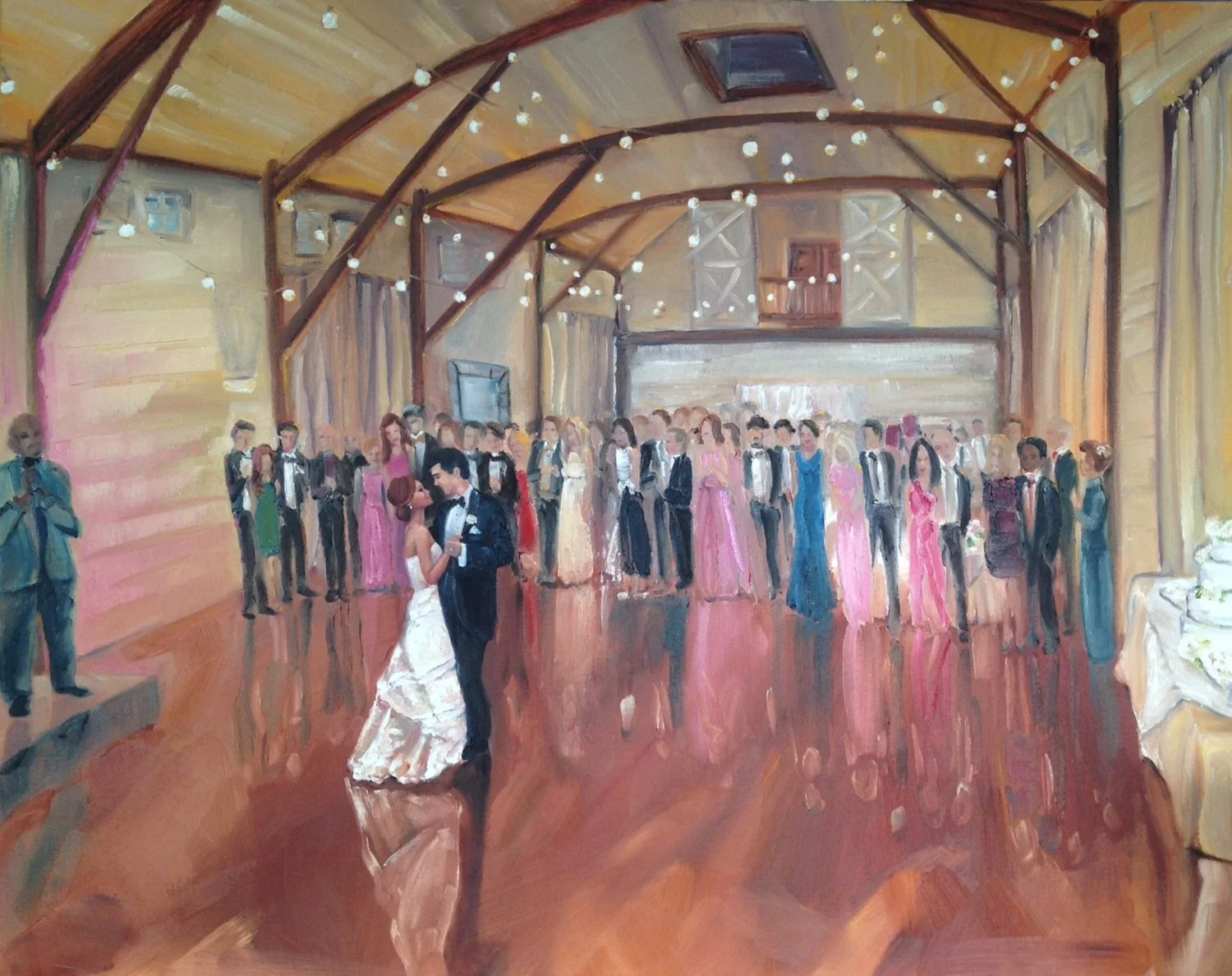 Live Reception Painting - Pippin Hill, North Garden, VA 