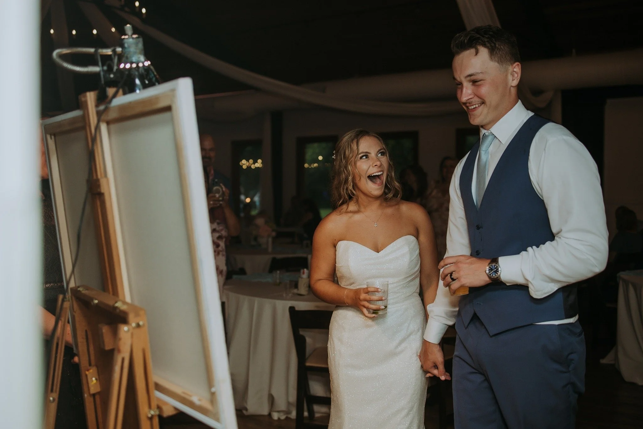 Live Ceremony Painting - Hart Meadows Ranch - photo by JacqieQ