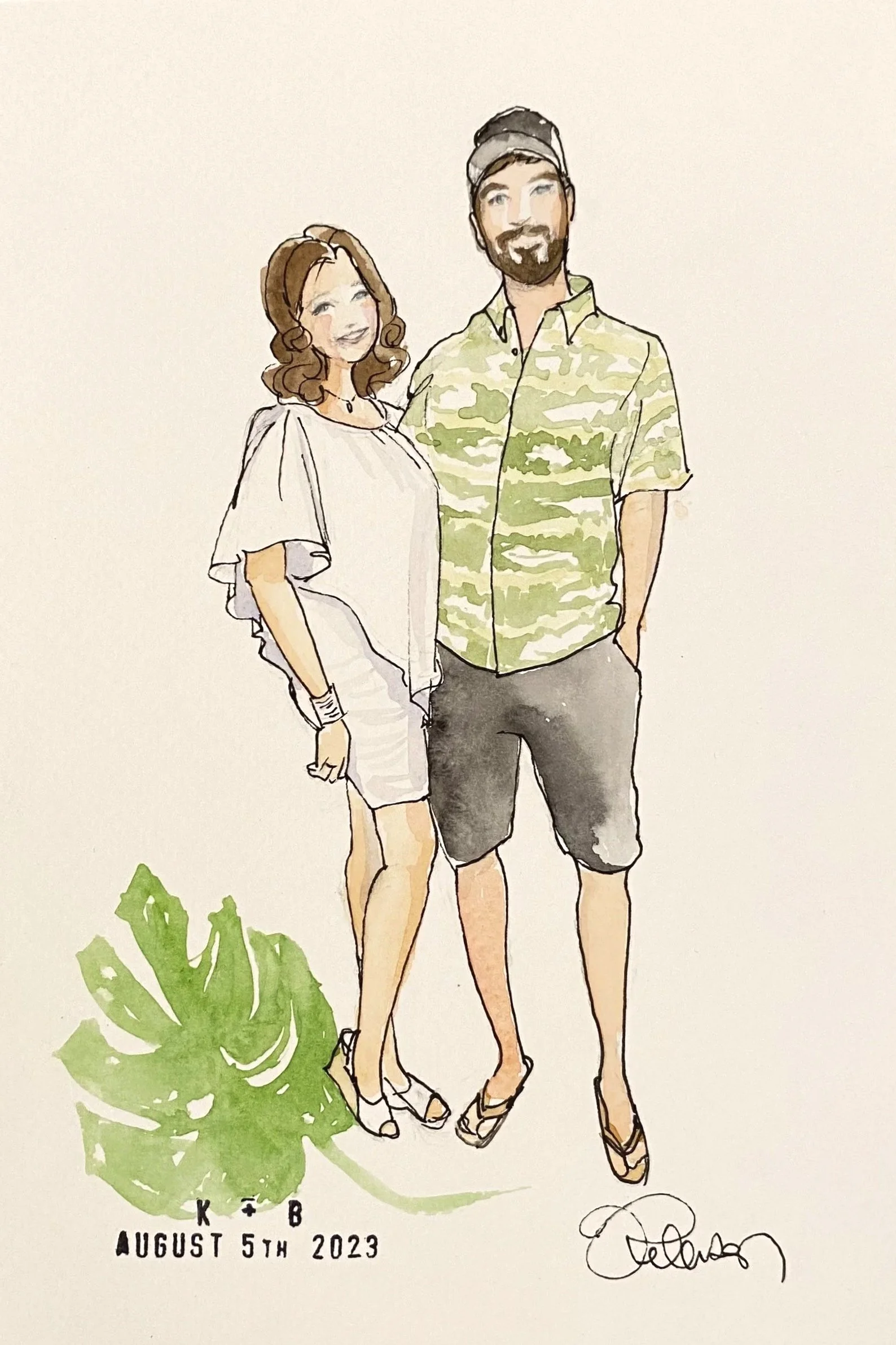 Engagement Party Guest Portraits - Craft n Draft, Irmo, SC