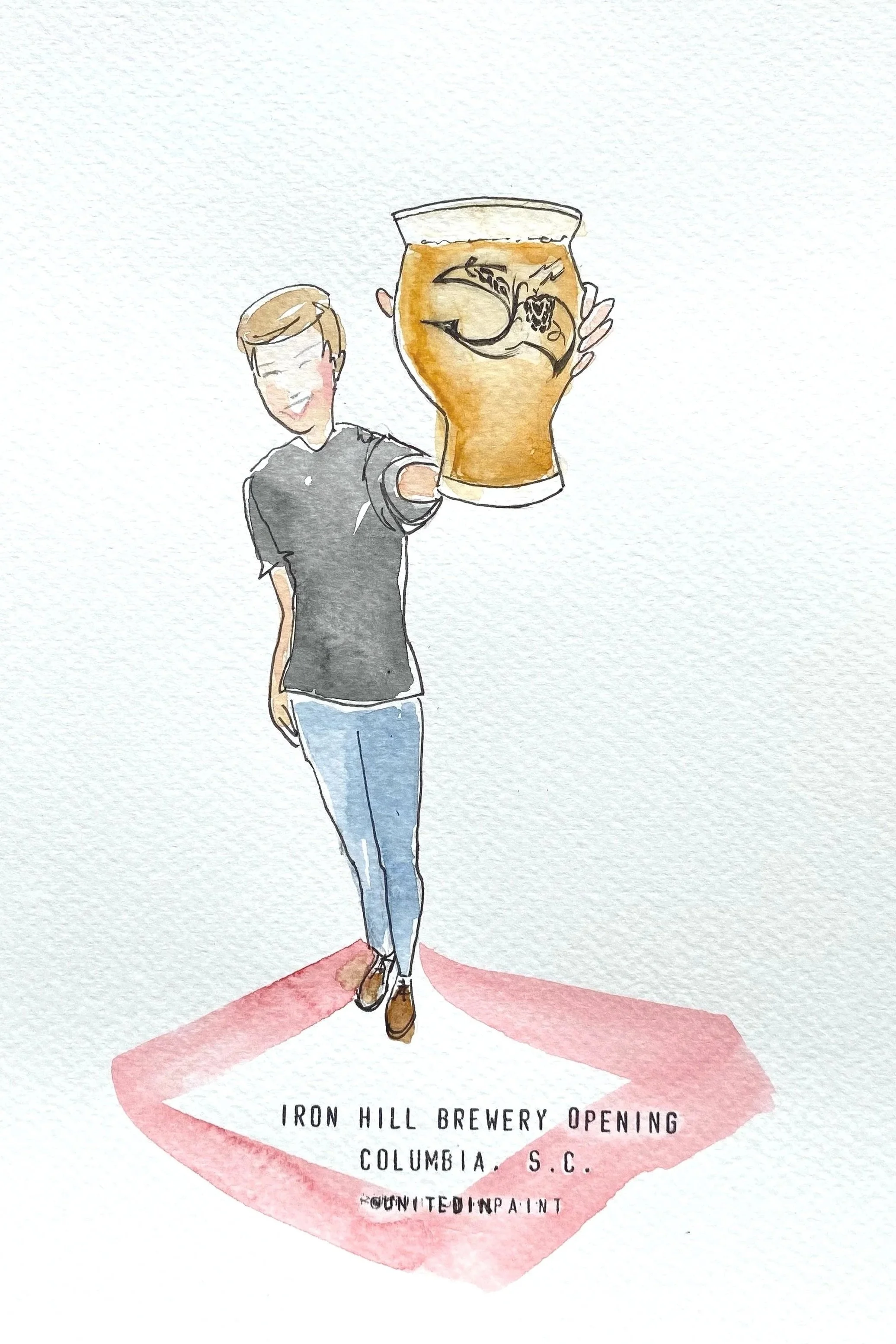 Grand Opening Live Portraits - Iron Hill Brewery, Columbia SC