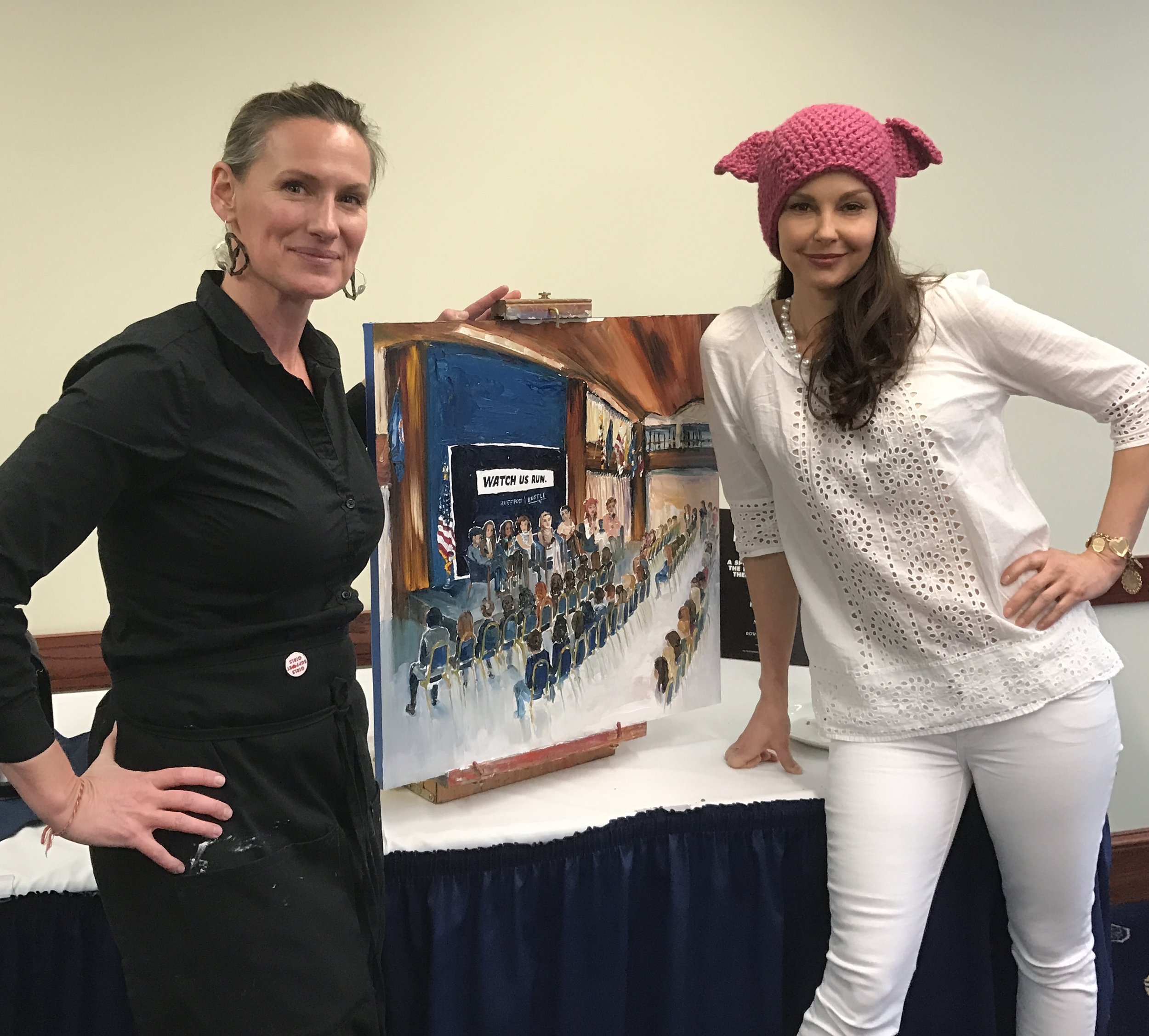 Live Painting for Bustle Event - National Press Club, Washington DC