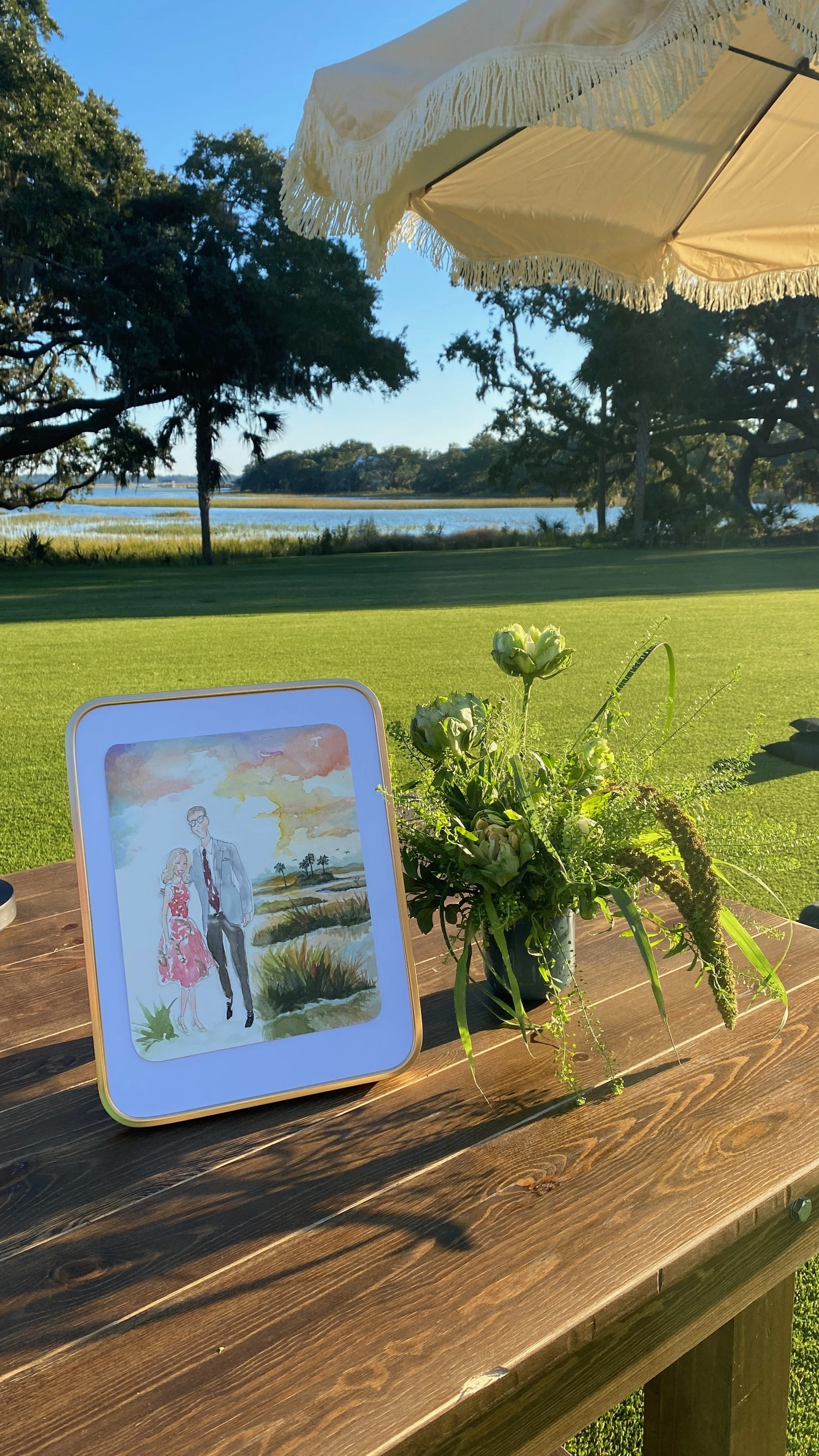 Live Portraits at a Private Event - The Dunlin, Kiawah SC