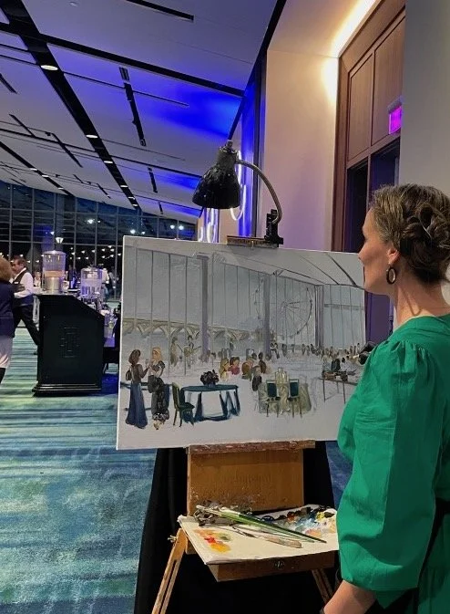 Live Painting for AT&T Corporate Event - Gaylord National Resort & Convention Center, National Harbor MD