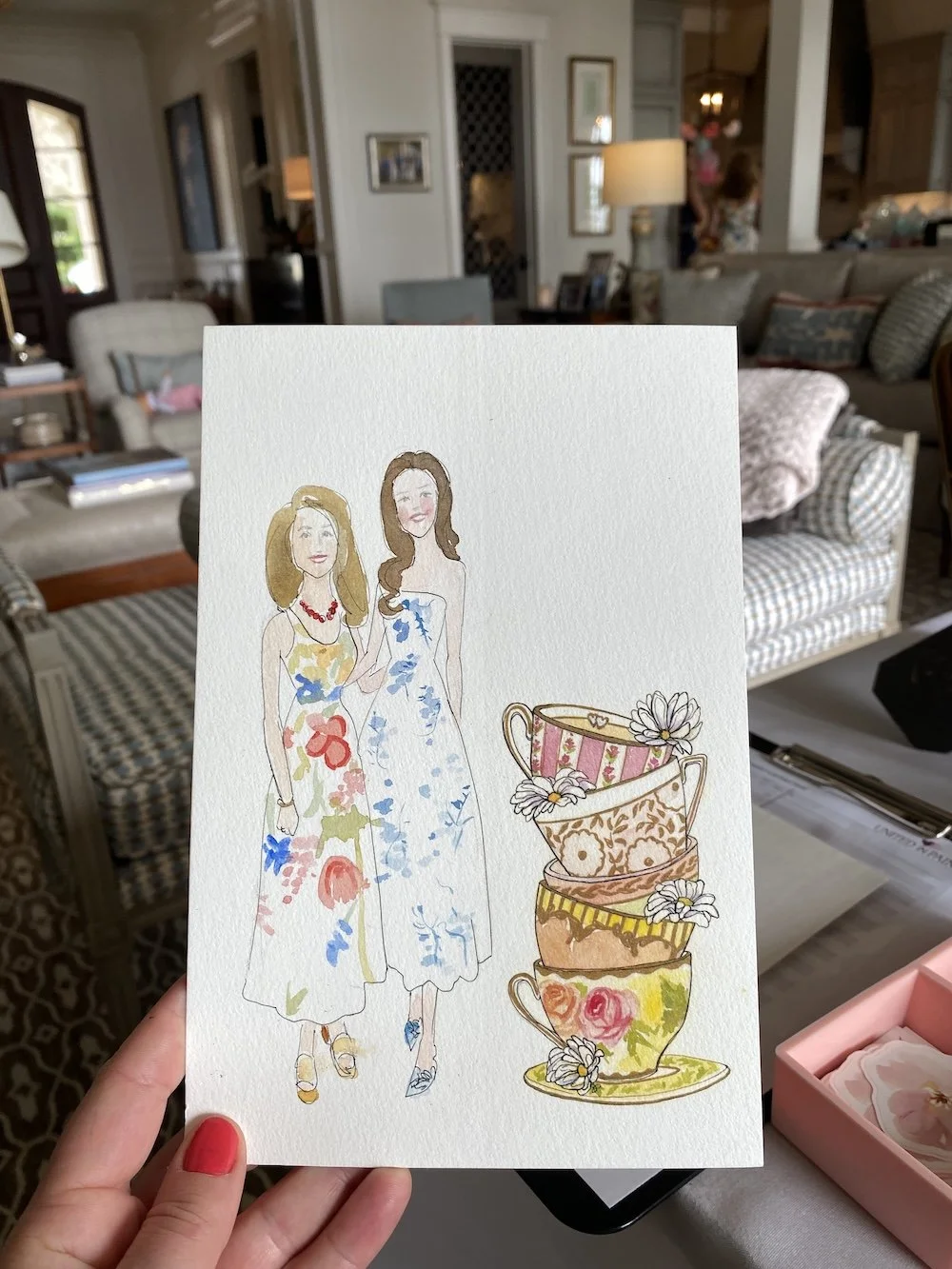 Bridal Shower Portrait Bar - Private Residence