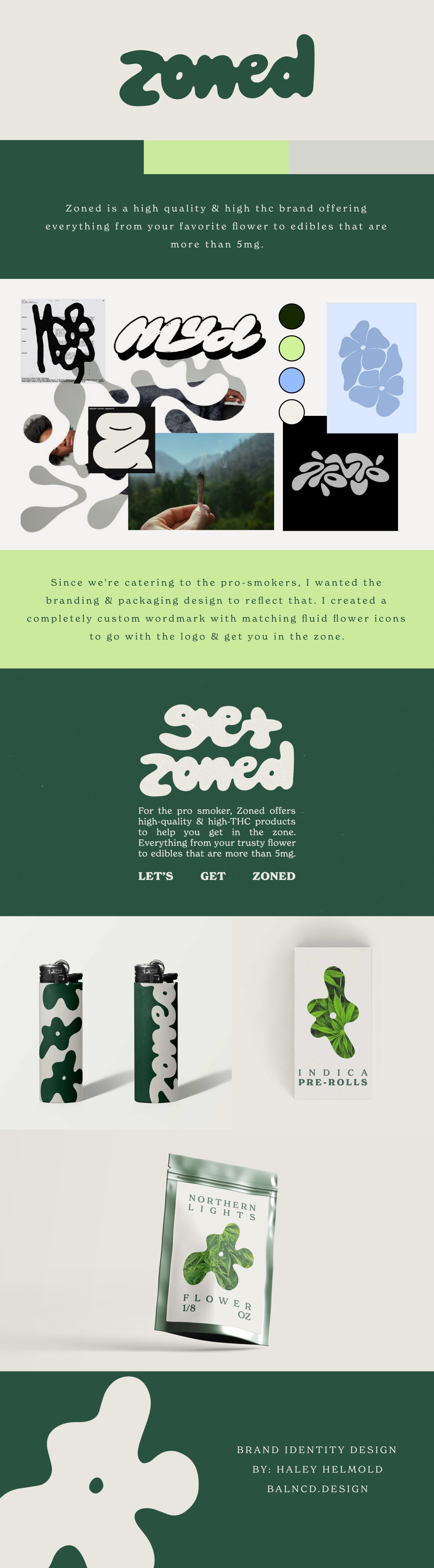 zoned branding & packaging design