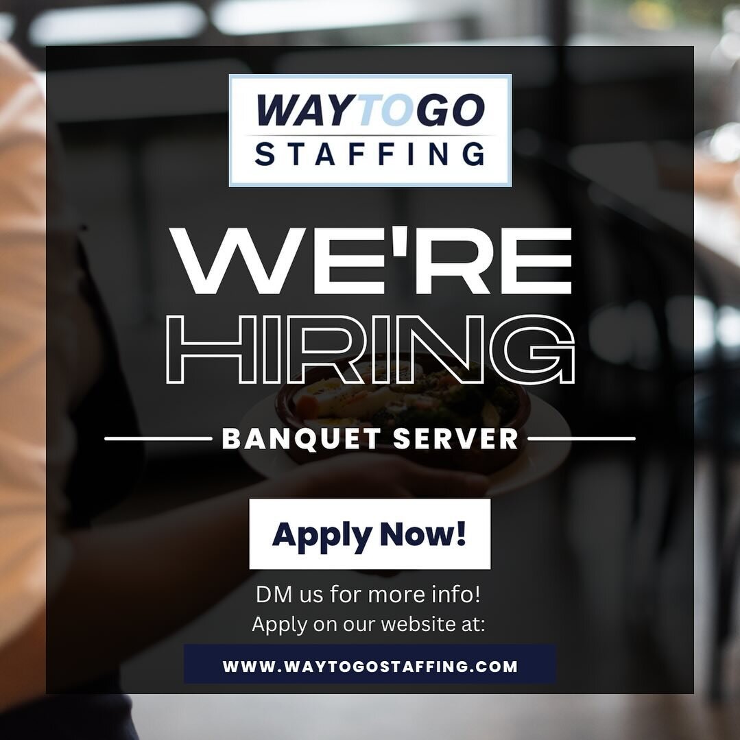 We&rsquo;re Hiring! 🌟
Full time and Part time positions available!
DM us for any questions and to apply. 
You can also apply directly on our website at www.waytogostaffing.com
If you know a friend or family that is looking for a job share our page! 