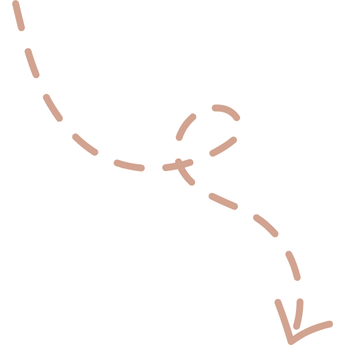 Dotted pink line forming a looping path with arrows on a black background.