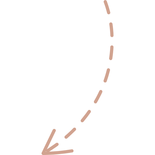 Illustration of a black circle with a dashed pink arrow pointing downward, curving around the circle.