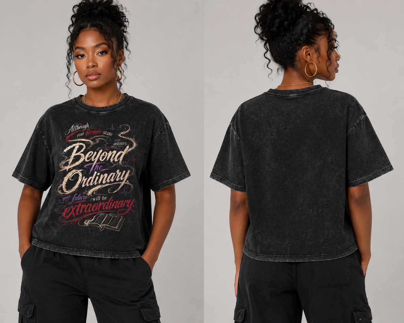 Unisex Mineral Wash Boxy Cotton T-Shirt