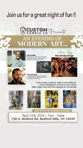An Evening of Modern Art at Custom Candle Co on April 13 from 7 p.m. - 10 p.m.