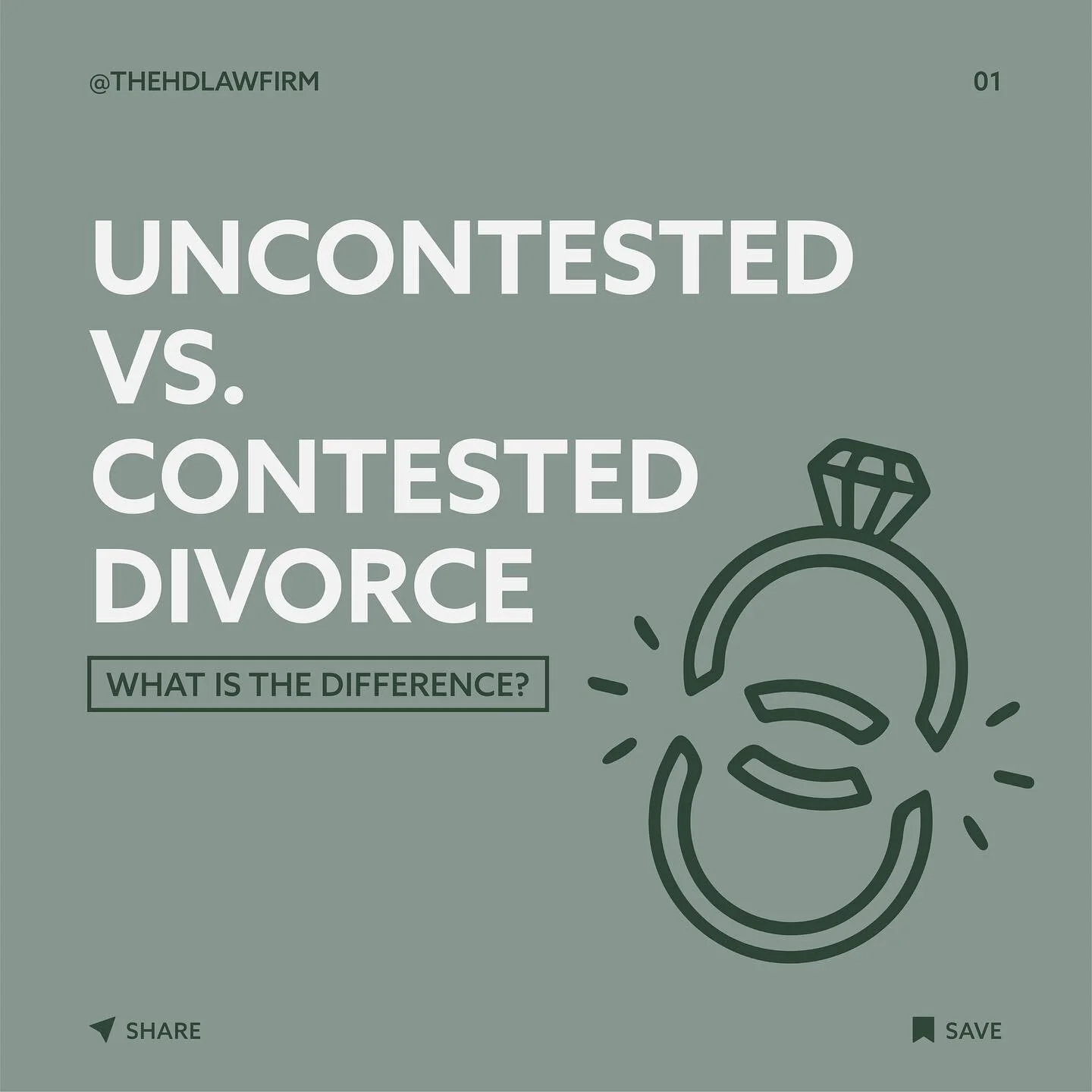 If you’re going through a divorce in Florida it’s important to know the difference between an uncontested and contested divorce. ππ
The reason why it’s important to identify this is because there are benefits that may come from a