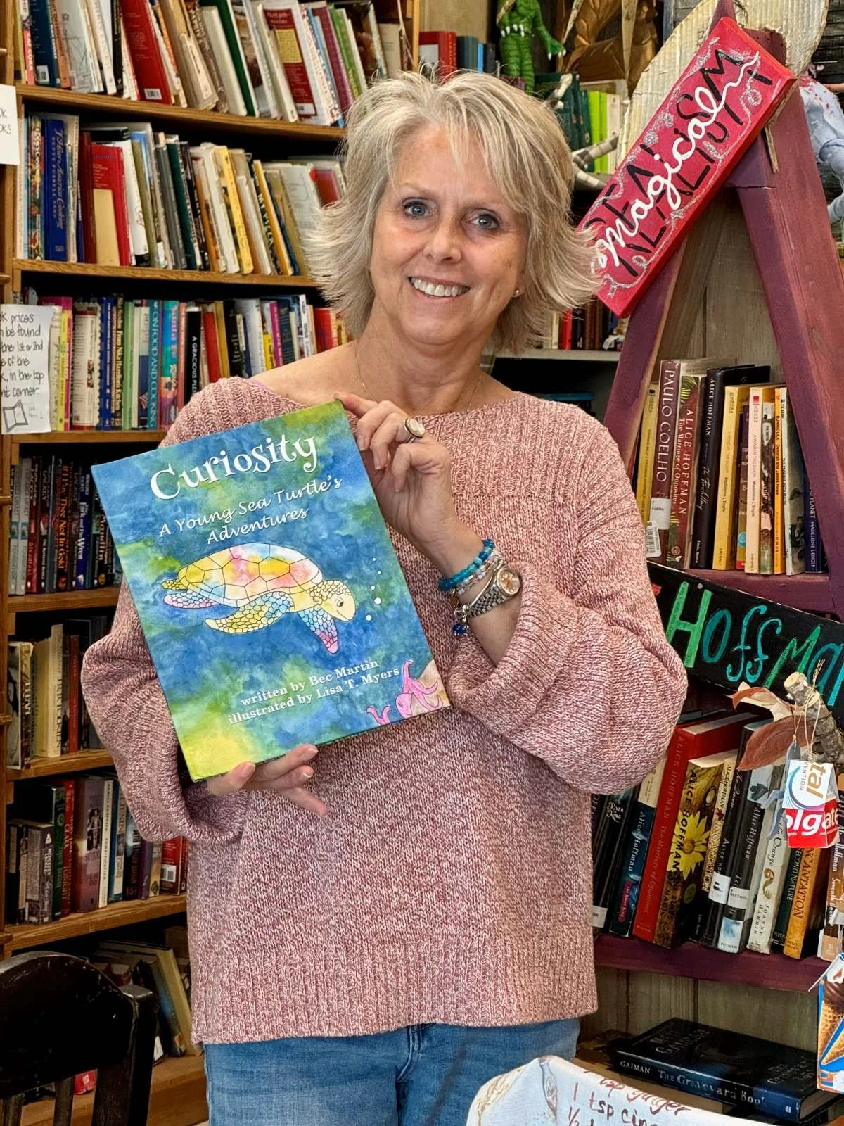 Bravery sea turtle book on the coast in NC