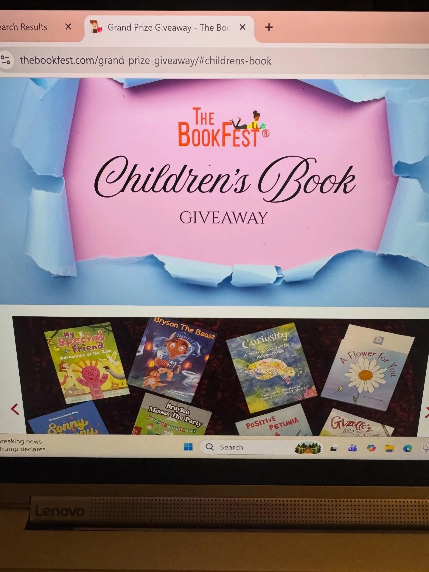 Enter for a chance to win a bundle of children's books from @the_bookfest ! 

You just might win a copy of my latest book, Curiosity: A Young Sea Turtle's Adventures! 🌊🐢💚

Link to enter:
https://www.thebookfest.com/childrensgiveawayspring2026

#ch