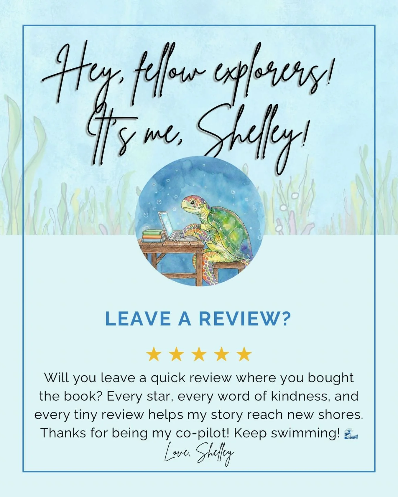 I have a huge favor to ask! I've sold hundreds of books but only have a handful of reviews. 🥲

Pls review Bravery &amp; Curiosity! 🫶🏻🌊🐢💚

Thank you!

#bookreview #childrensbooks #childrensliterature #fivestarreview