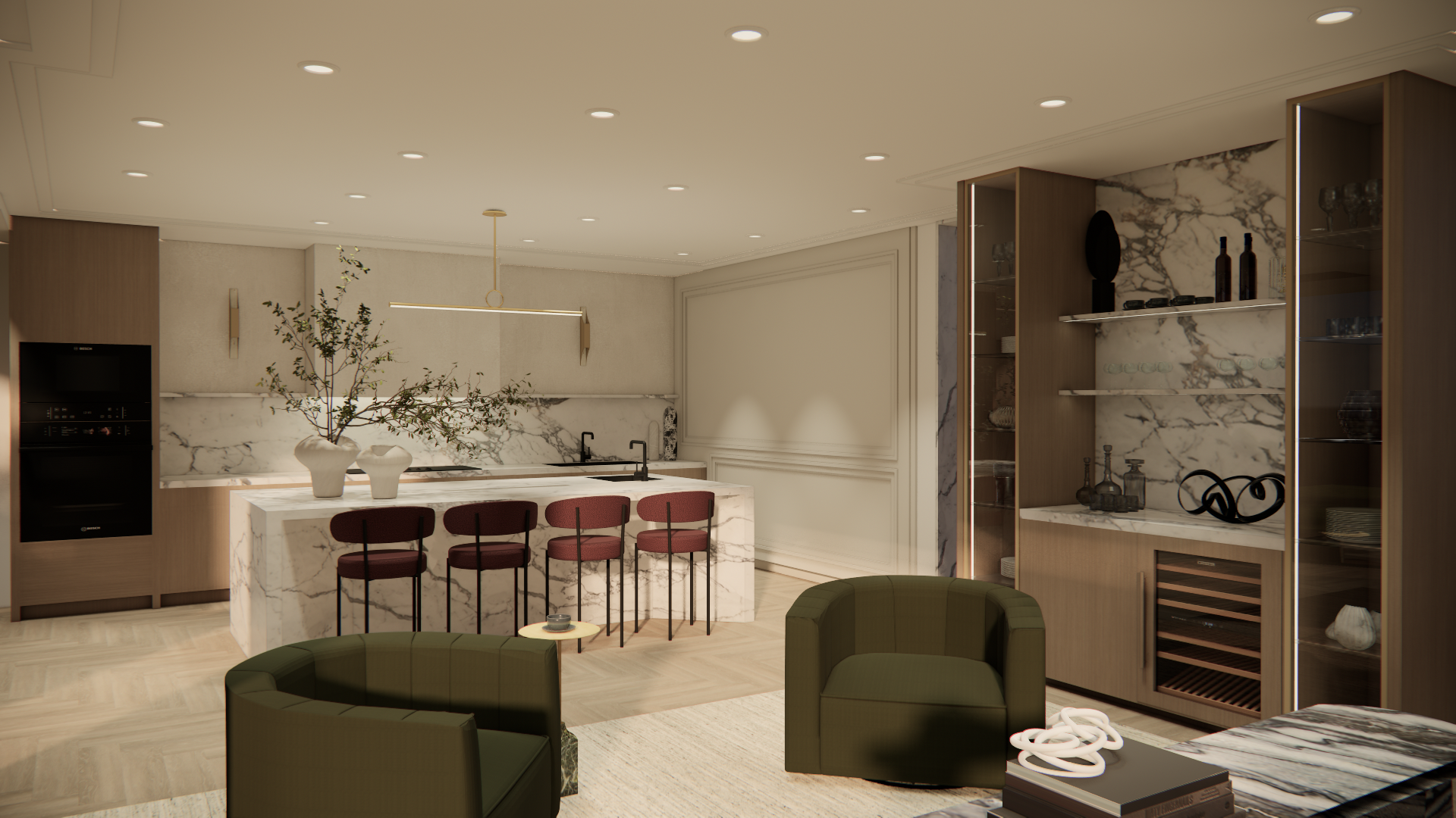 RENDERINGS BY J.W INTERIORS
