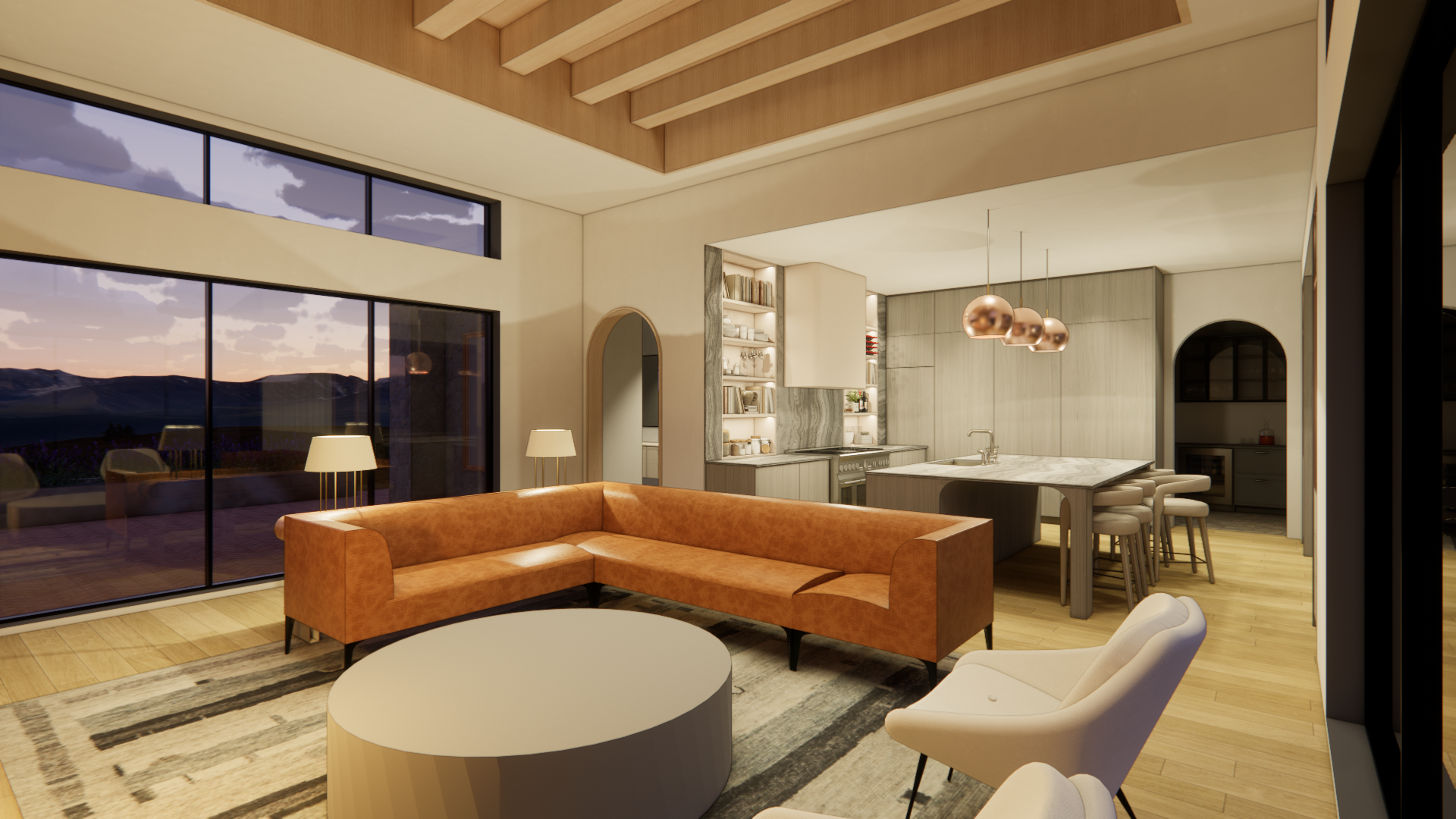 Great Room &amp; Main Kitchen