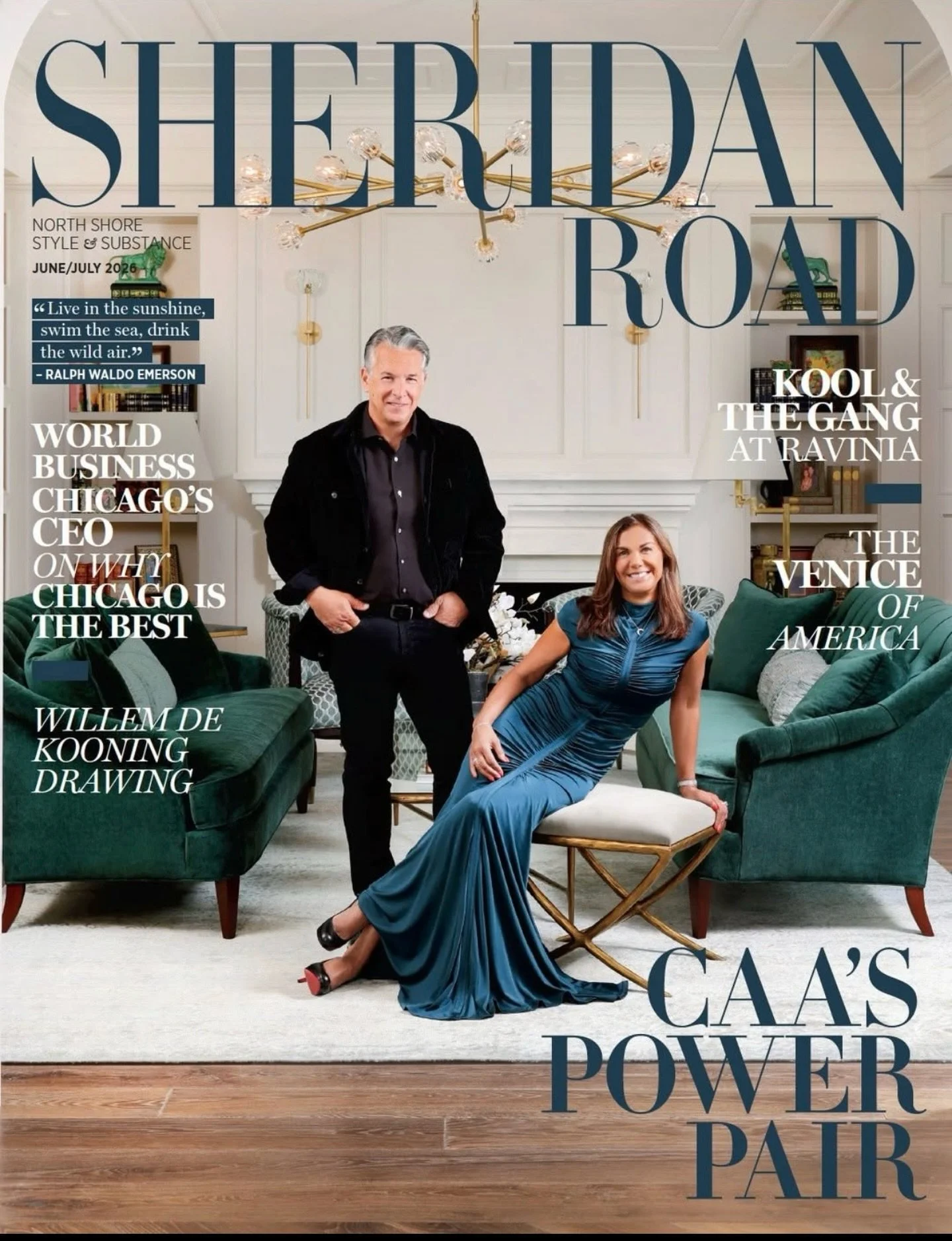 What a joy to see our beautiful clients, in their gorgeous new home, on the cover of @sheridanrdmag ❤️ #SDHistoryintheRemaking

#interiordesign #historichomes #chicagonorthshore