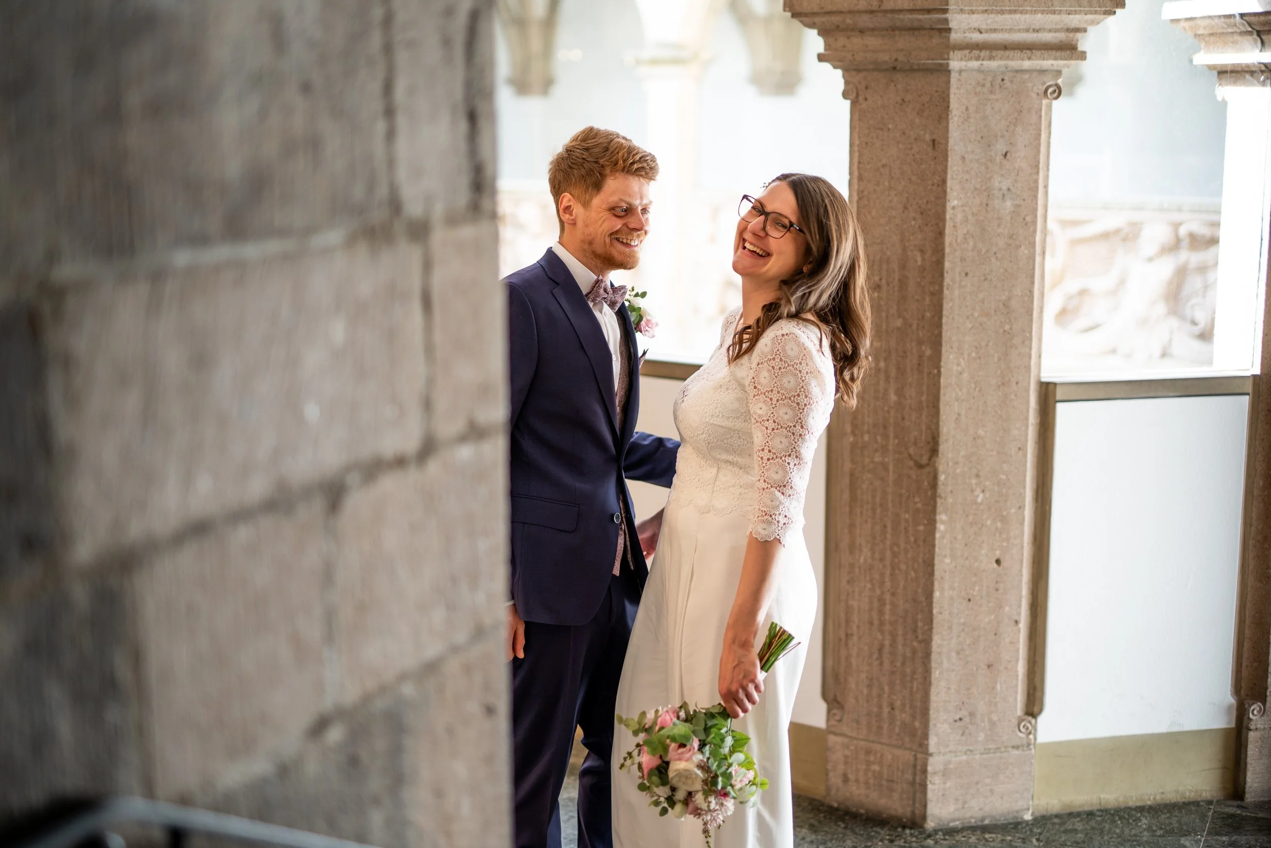 Historisches Rathaus Köln Rentkammer Brautpaar Standesamtliche Hochzeit Hochzeitsfotos