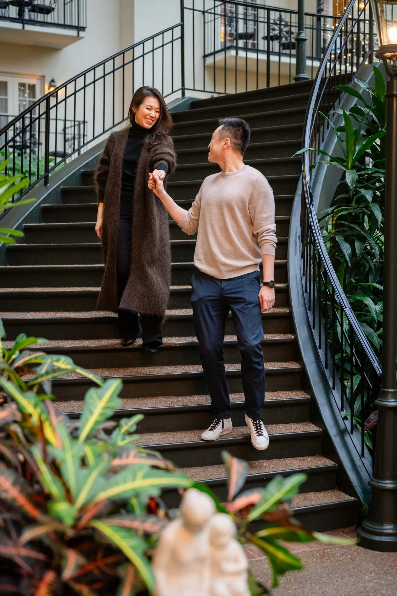 Portrait of Couple Gaylord Opryland Resort & Convention Center Engagement Photos