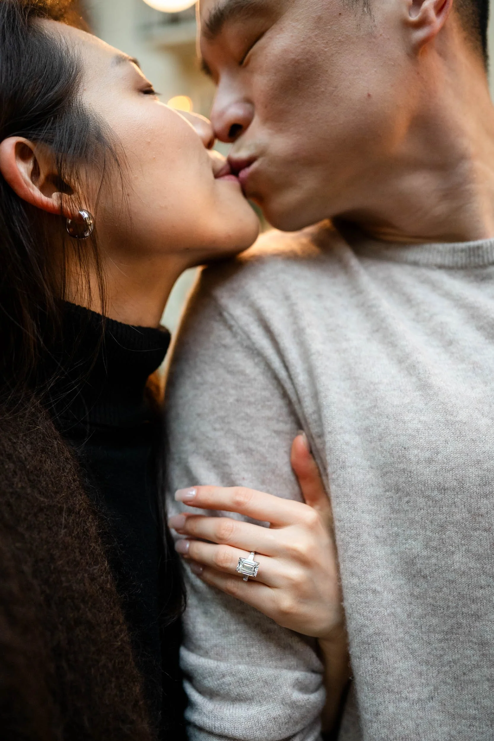 diamond engagement ring nashville engagement photos