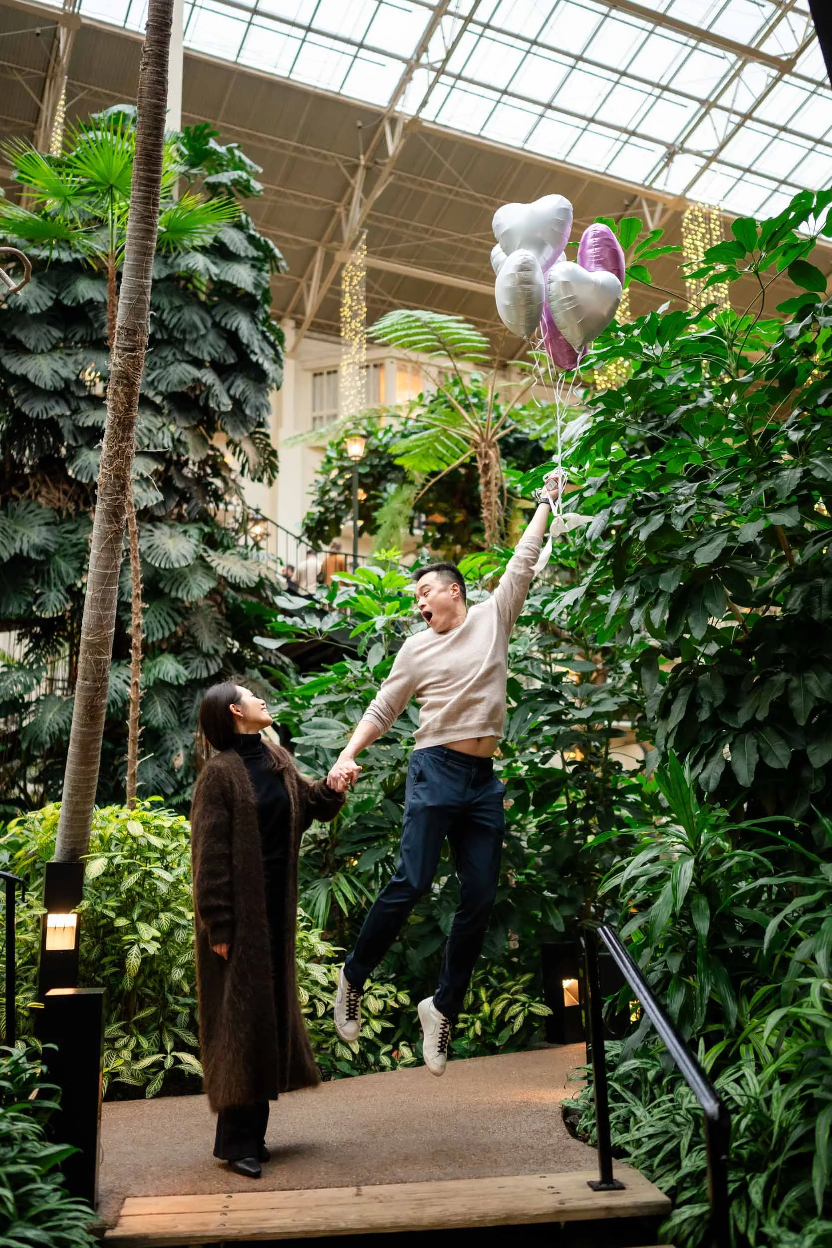 Nashville Engagement Photo Gaylord Opryland Resort & Convention Center