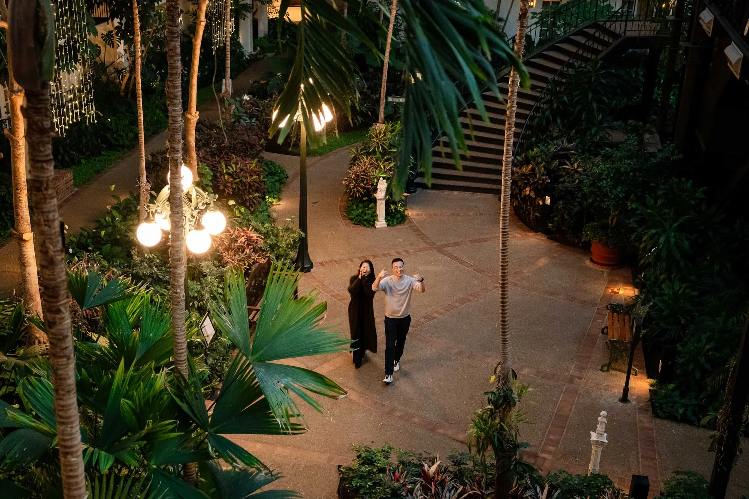 love on display engagement photos Gaylord Opryland Resort & Convention Center