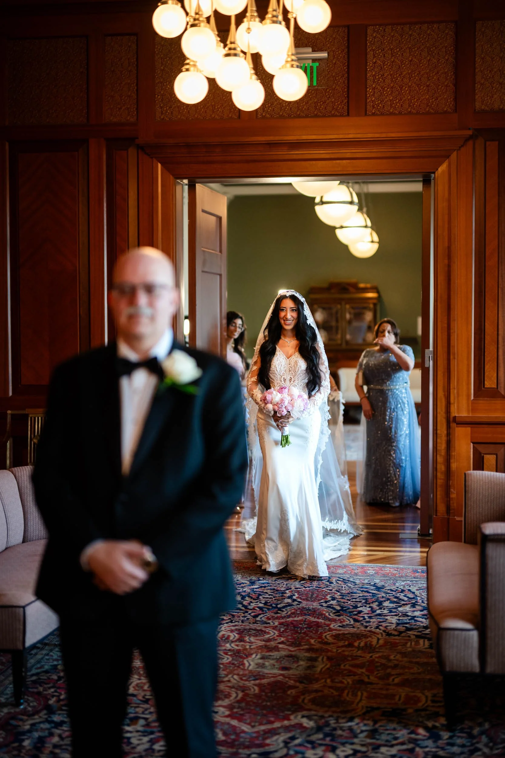 First Look Nashville Symphony Schermerhorn Symphony Center Wedding Photography