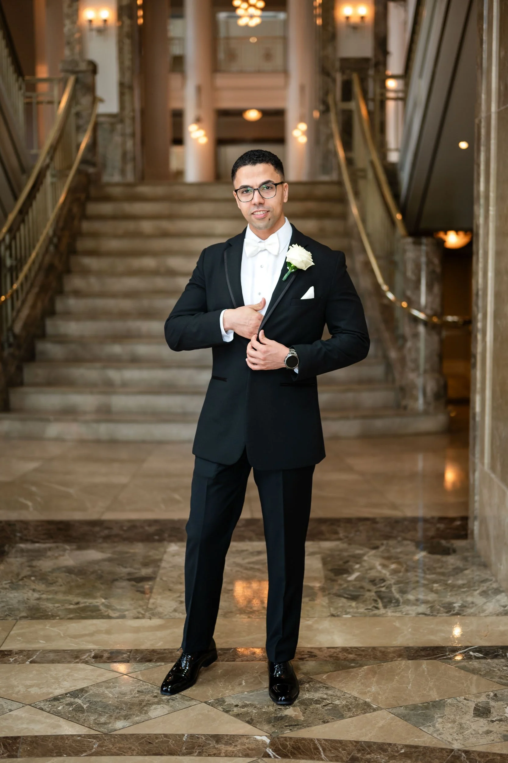 Groom Portrait Nashville Symphony Schermerhorn Symphony Center Wedding Photography