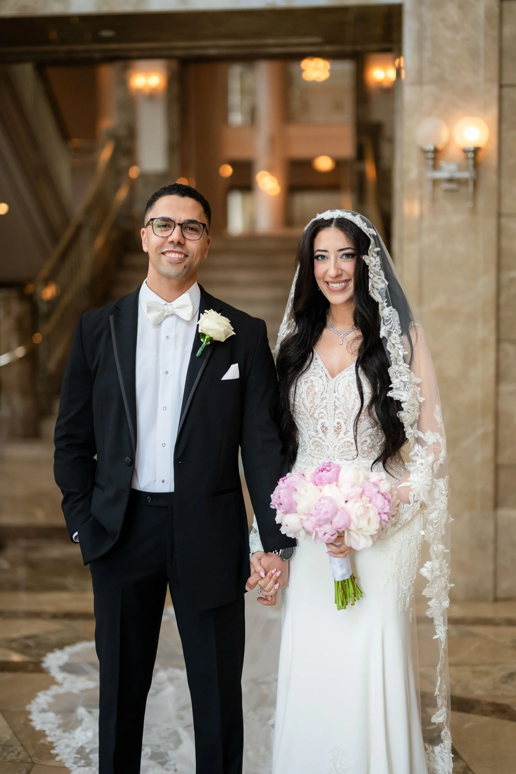 Bride and Groom Nashville Symphony Schermerhorn Symphony Center Wedding