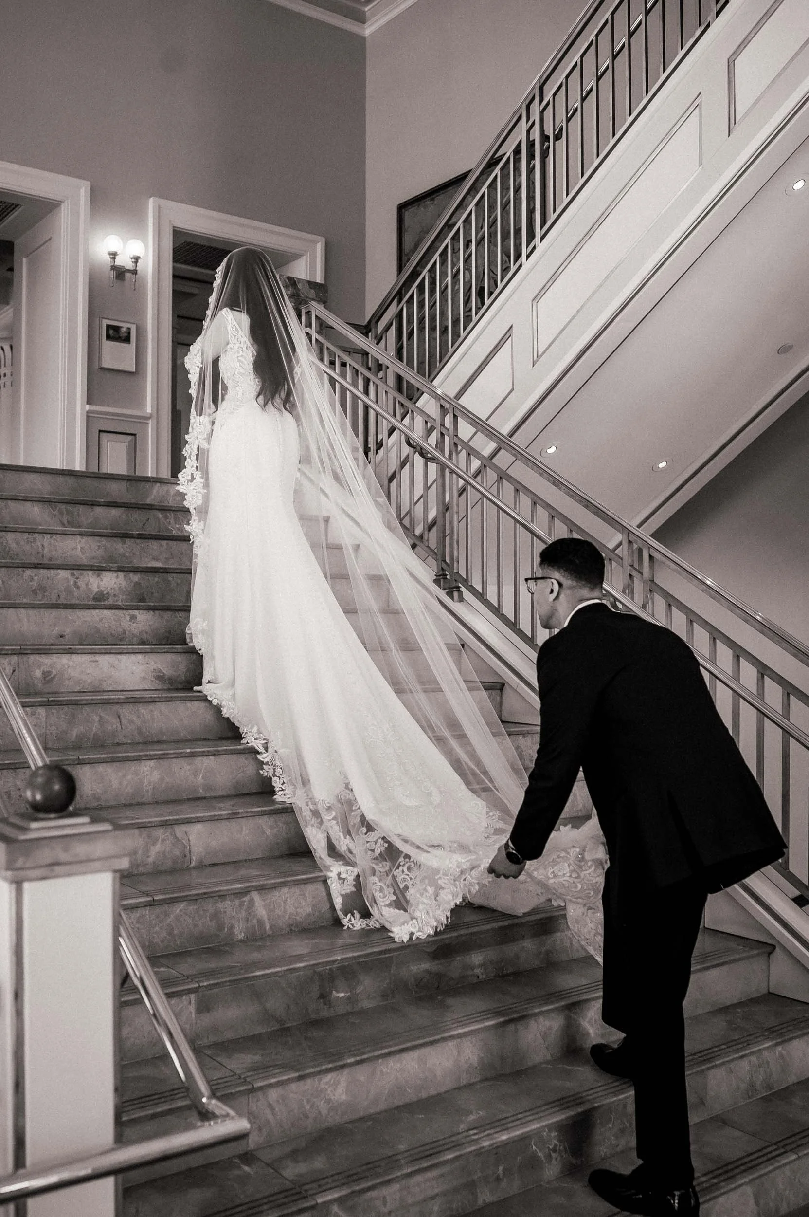 Stair Photo Nashville Symphony Schermerhorn Symphony Center Wedding Photography