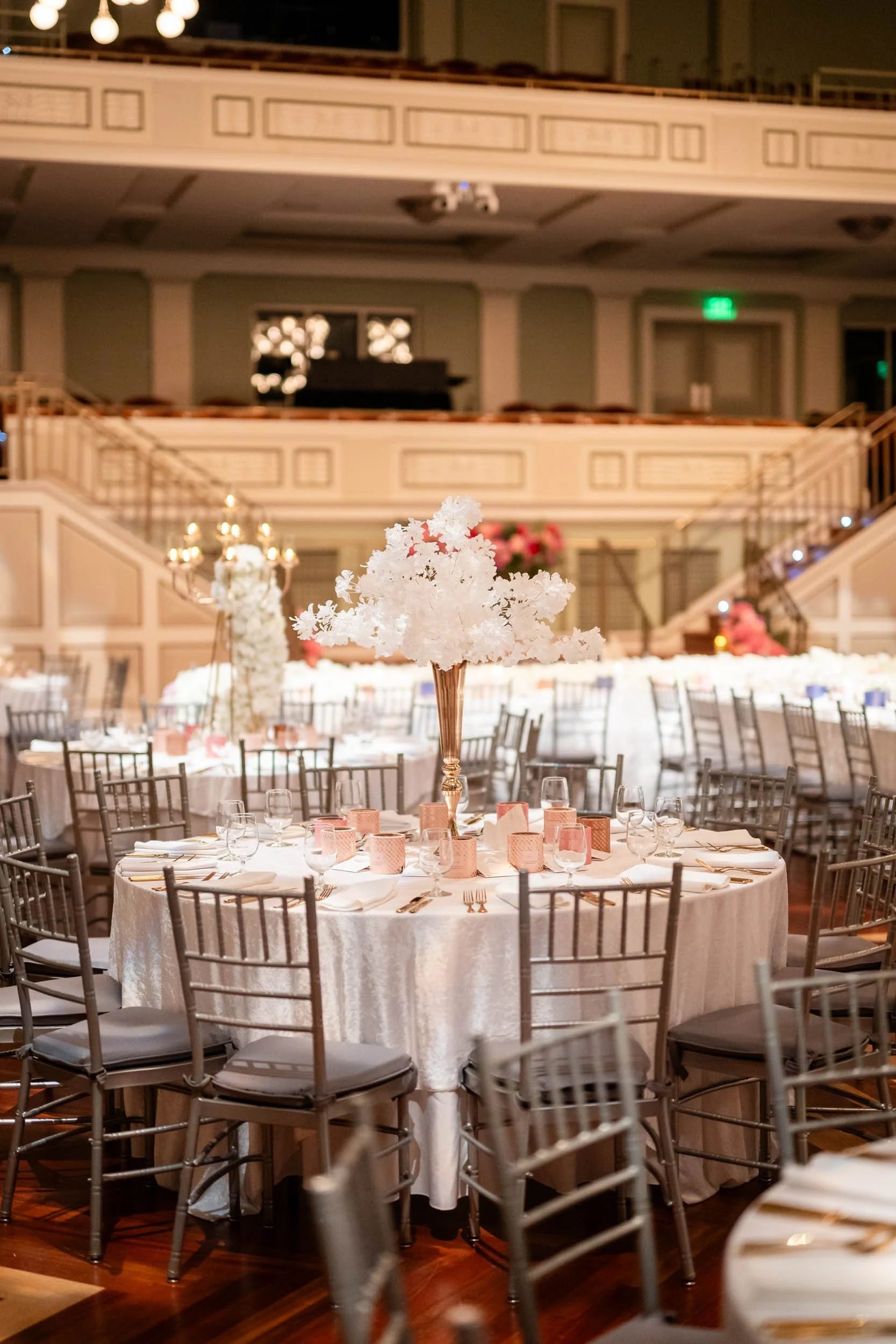 Reception Setup Nashville Symphony Schermerhorn Symphony Center Wedding Photography