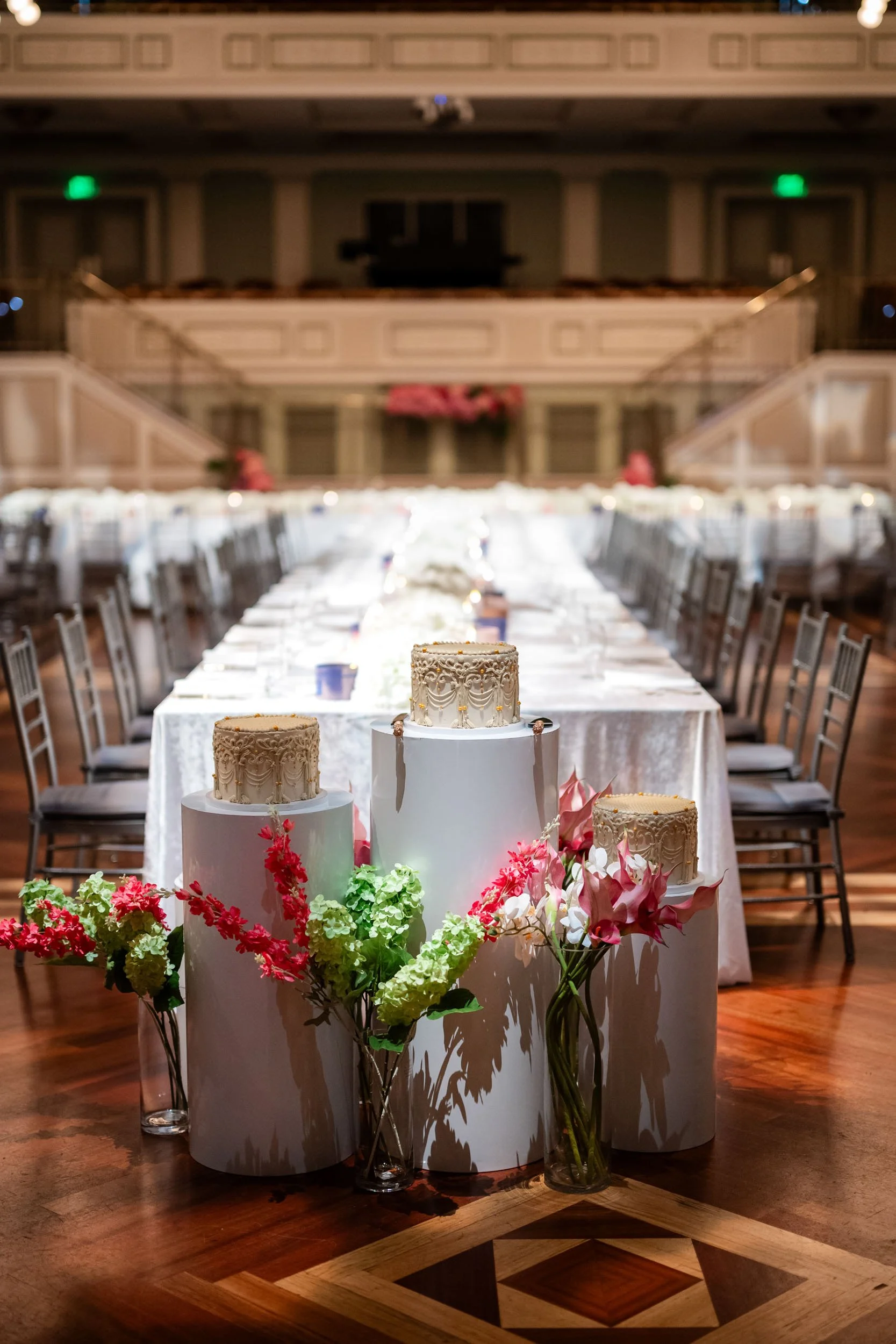 Cakes and Reception Nashville Symphony Schermerhorn Symphony Center Wedding Photography