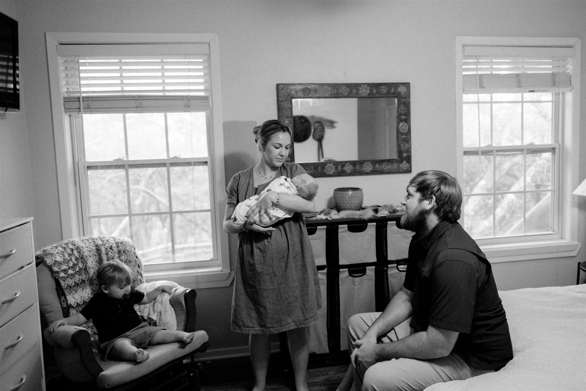 Boerne Newborn Photography | In-Home Lifestyle Session for a Family of Four