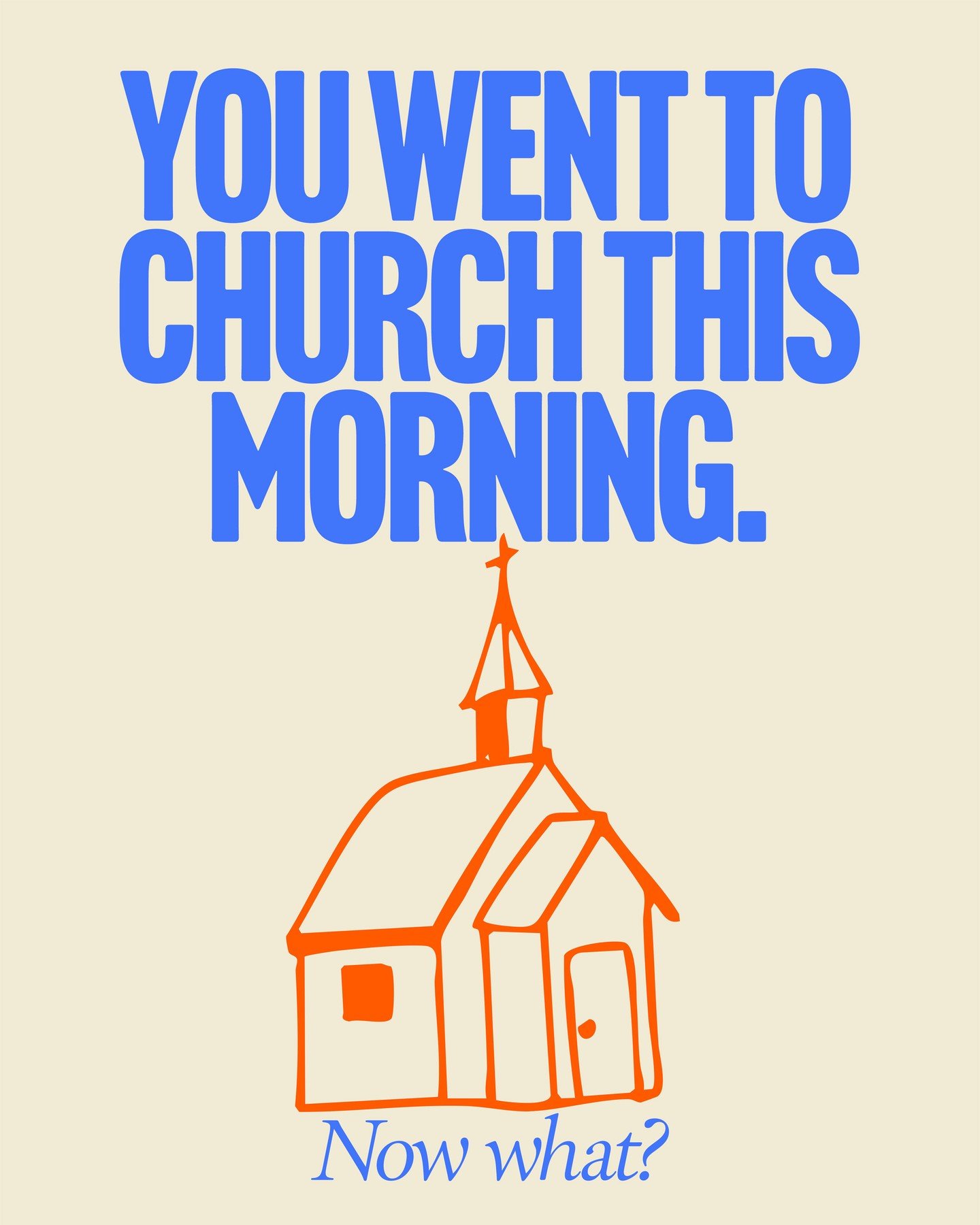 Church shouldn't just be an item you tick off your checklist. It's meant to impact your whole life.