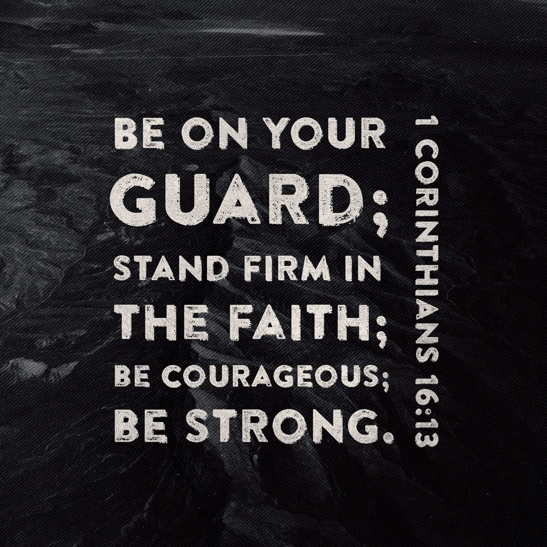 Stand firm; don't back down.