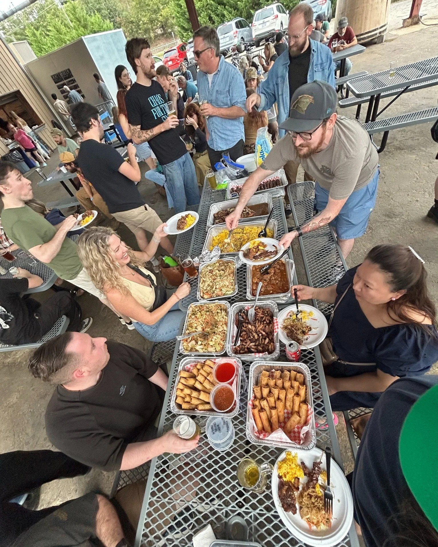 We 💚 our team! We closed for dinner last Sunday so we could treat our staff to a little party with the help of @masterbbqavl and @lazoom. Special shoutout to Master BBQ for pulling out all the stops to cater for 40 people with just 36 hours notice&m