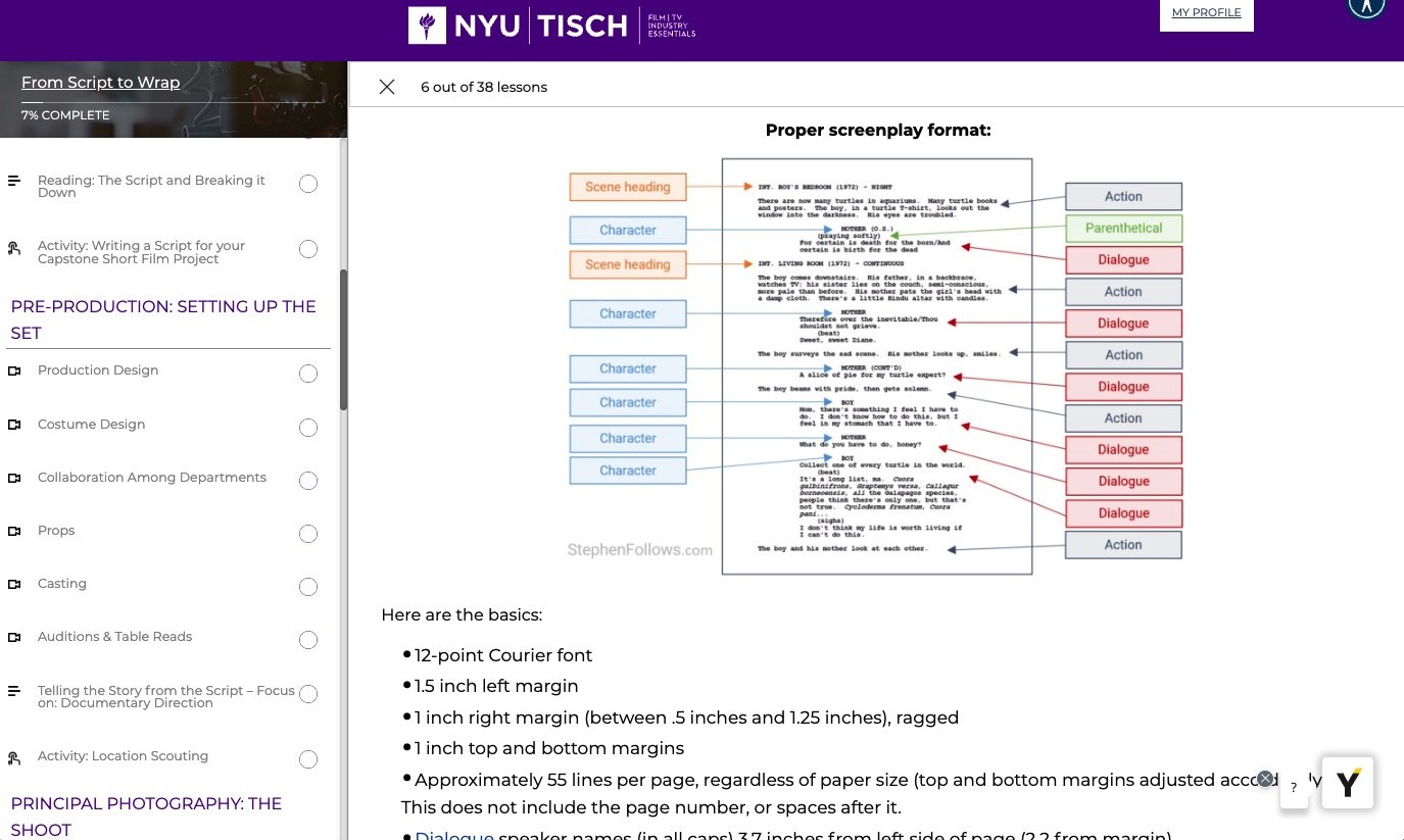 Teaching points that require more explanation than possible in B-roll receive on-page support as text, image, or infographics.
