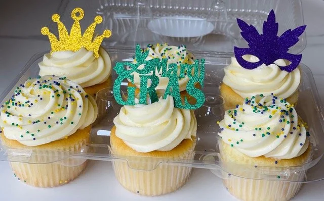 Mardi Gras Cupcakes