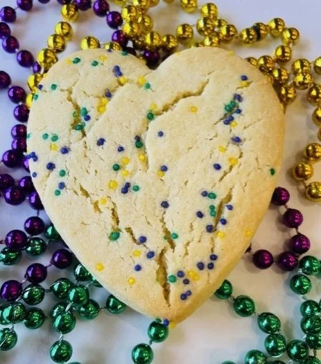 Mardi Gras Sugar Heart