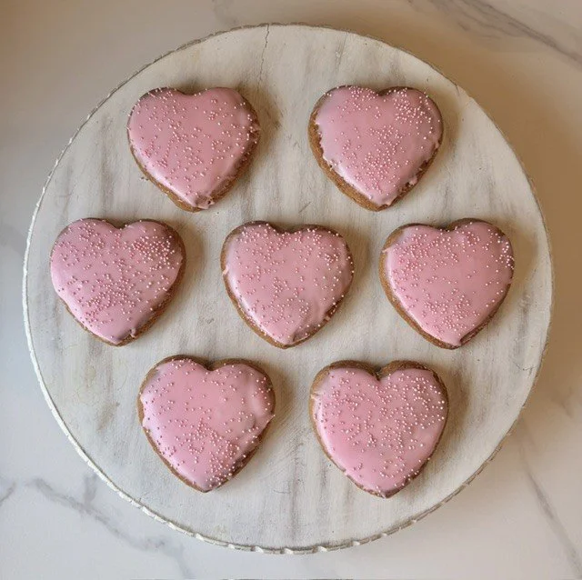 Iced Gingerbread Heart Cookie