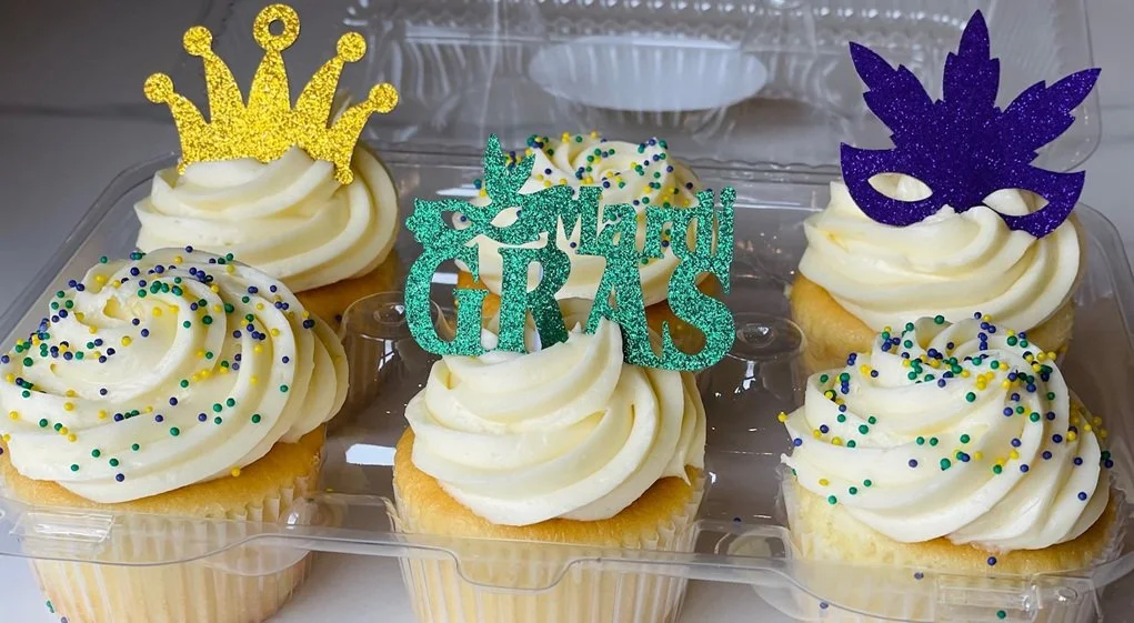 Mardi Gras Cupcakes