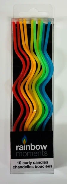 Colorful Spiral Candles