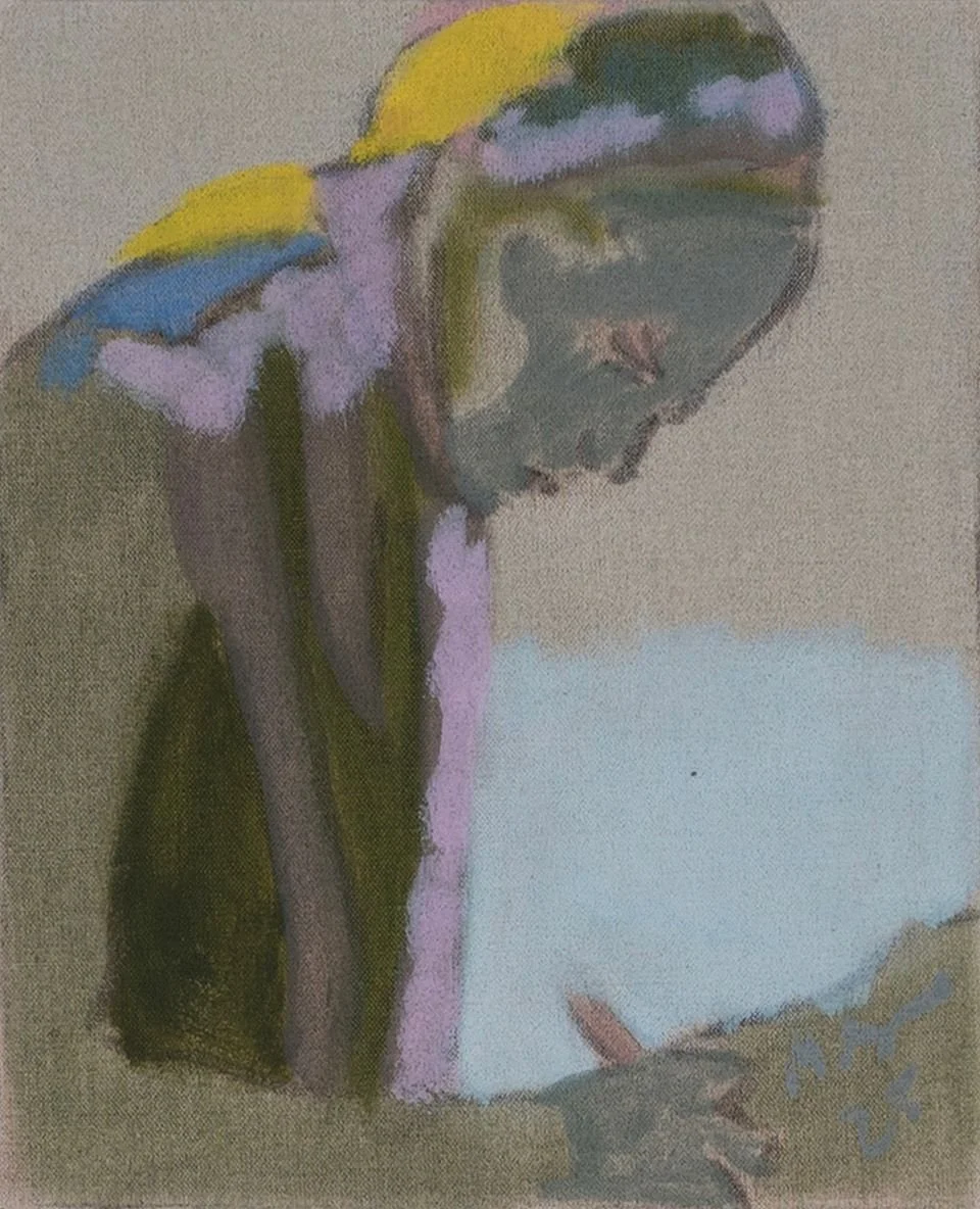 Enter Art Fair: Girl with Blue/Yellow by Morten Slettemeås