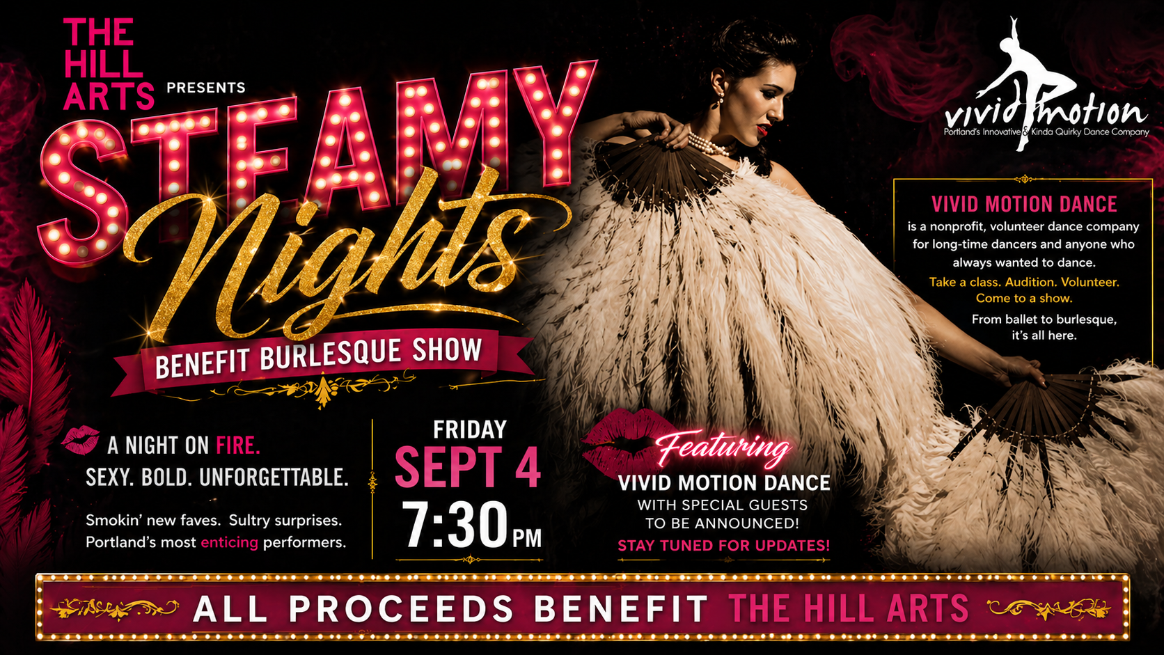 Steamy Nights Annual Benefit for The Hill Arts