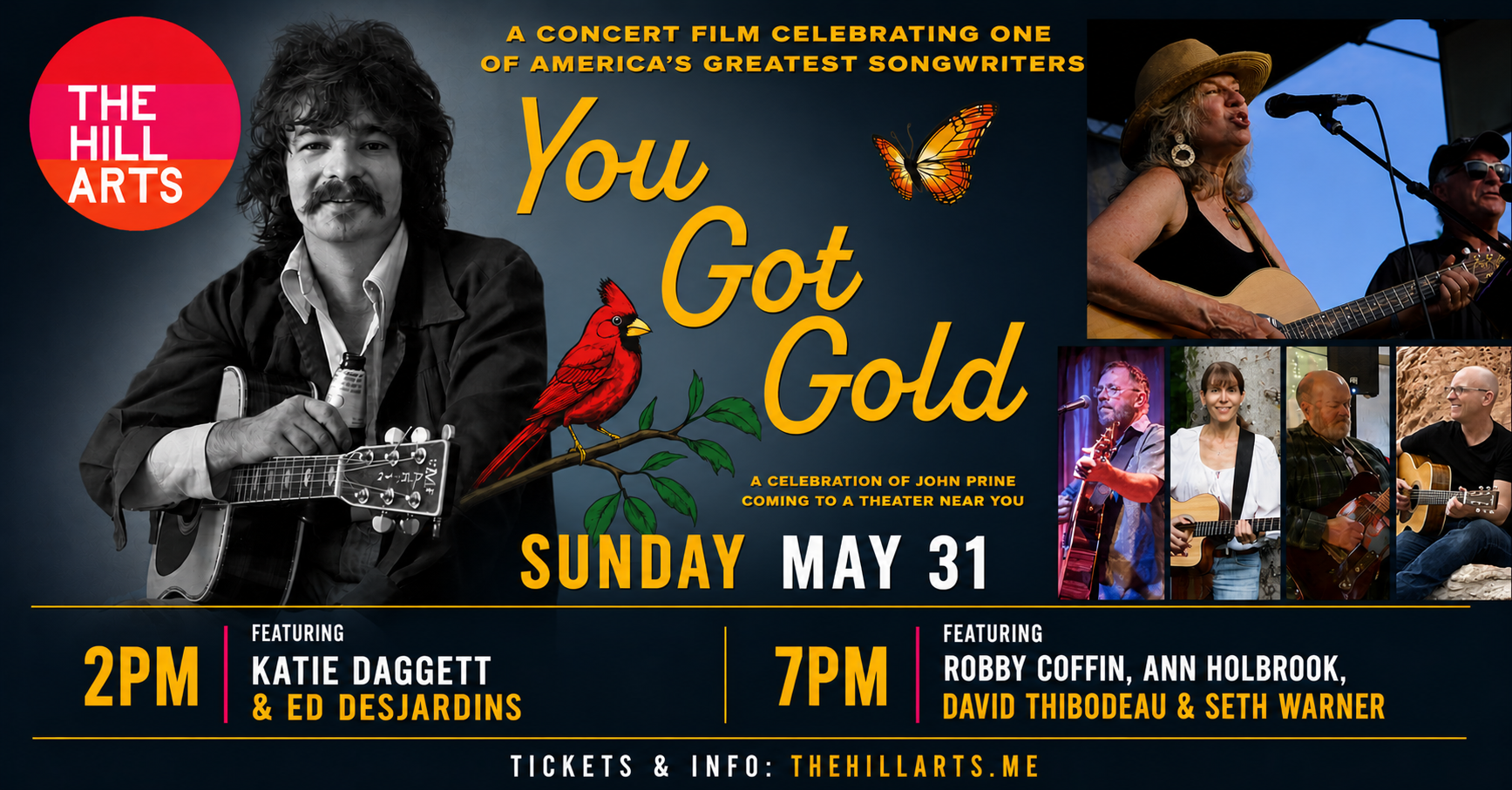 You Got Gold: A Celebration of John Prine featuring Katie Daggett and Ed DesJardins LIVE
